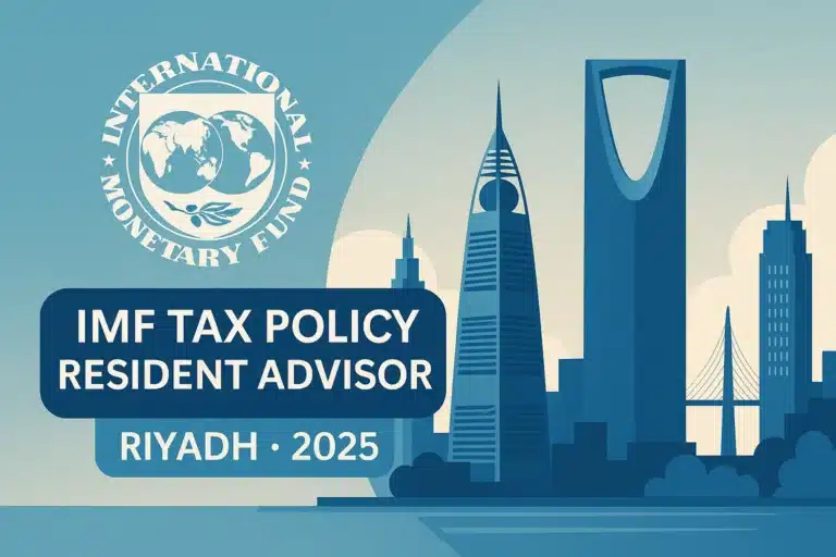 IMF Tax Policy Resident Advisor Jobs 2025